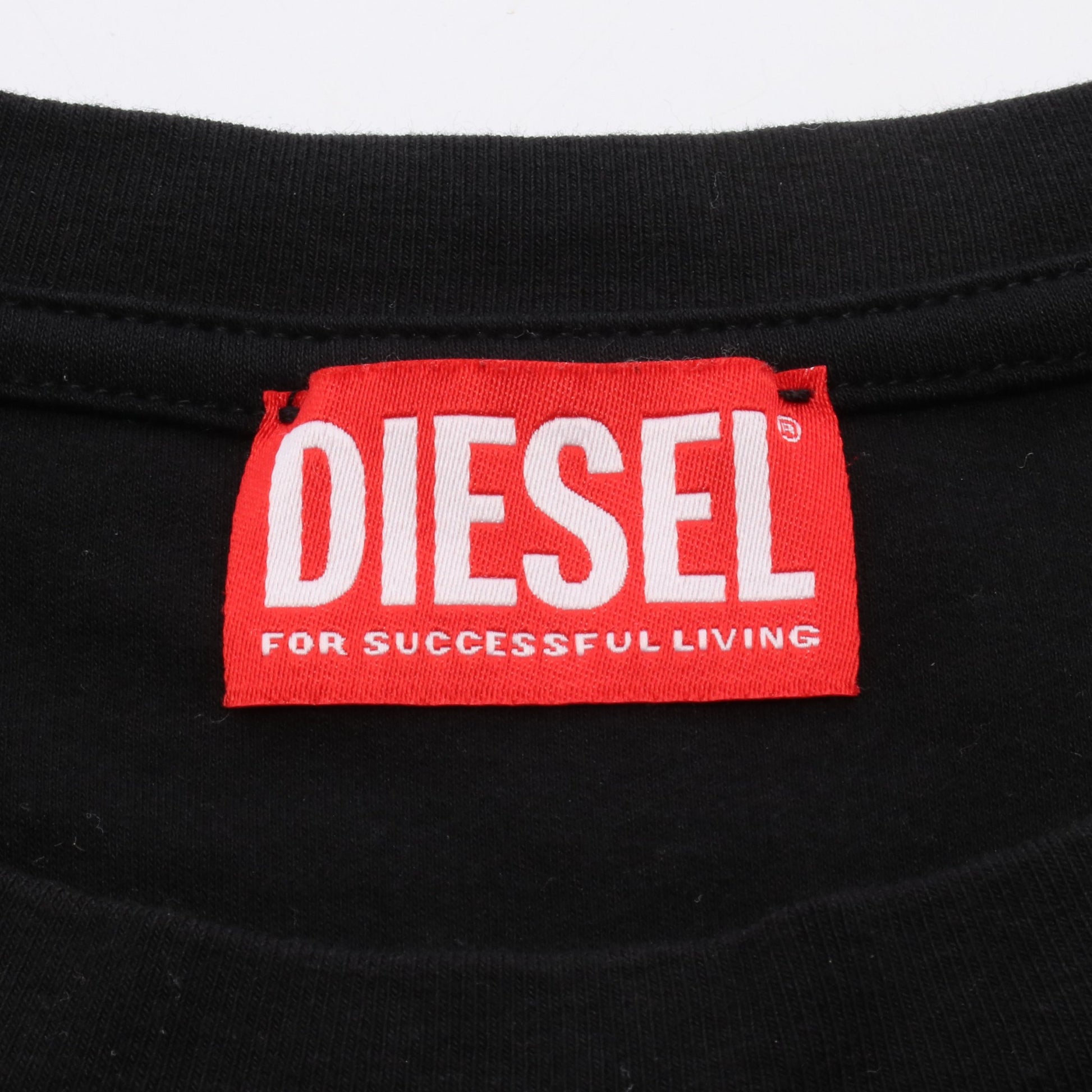 T-NORM-INT Tシャツ ロゴ コットン ブラック ディーゼル トップス DIESEL