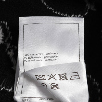 ココマーク フラワーロゴ ニット カシミヤ ブラック ホワイト シャネル トップス CHANEL