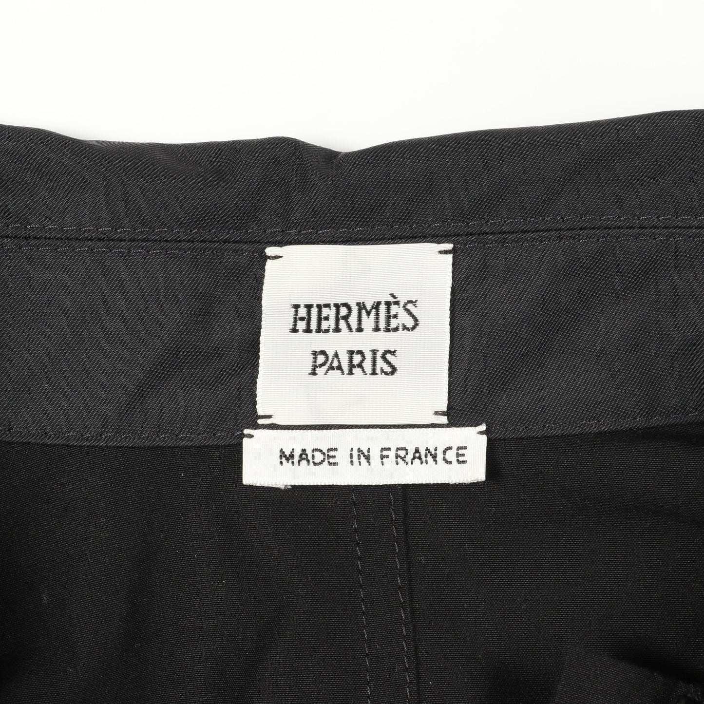 オールインワン 半袖 コットン ブラック ジップアップ エルメス ワンピース HERMES