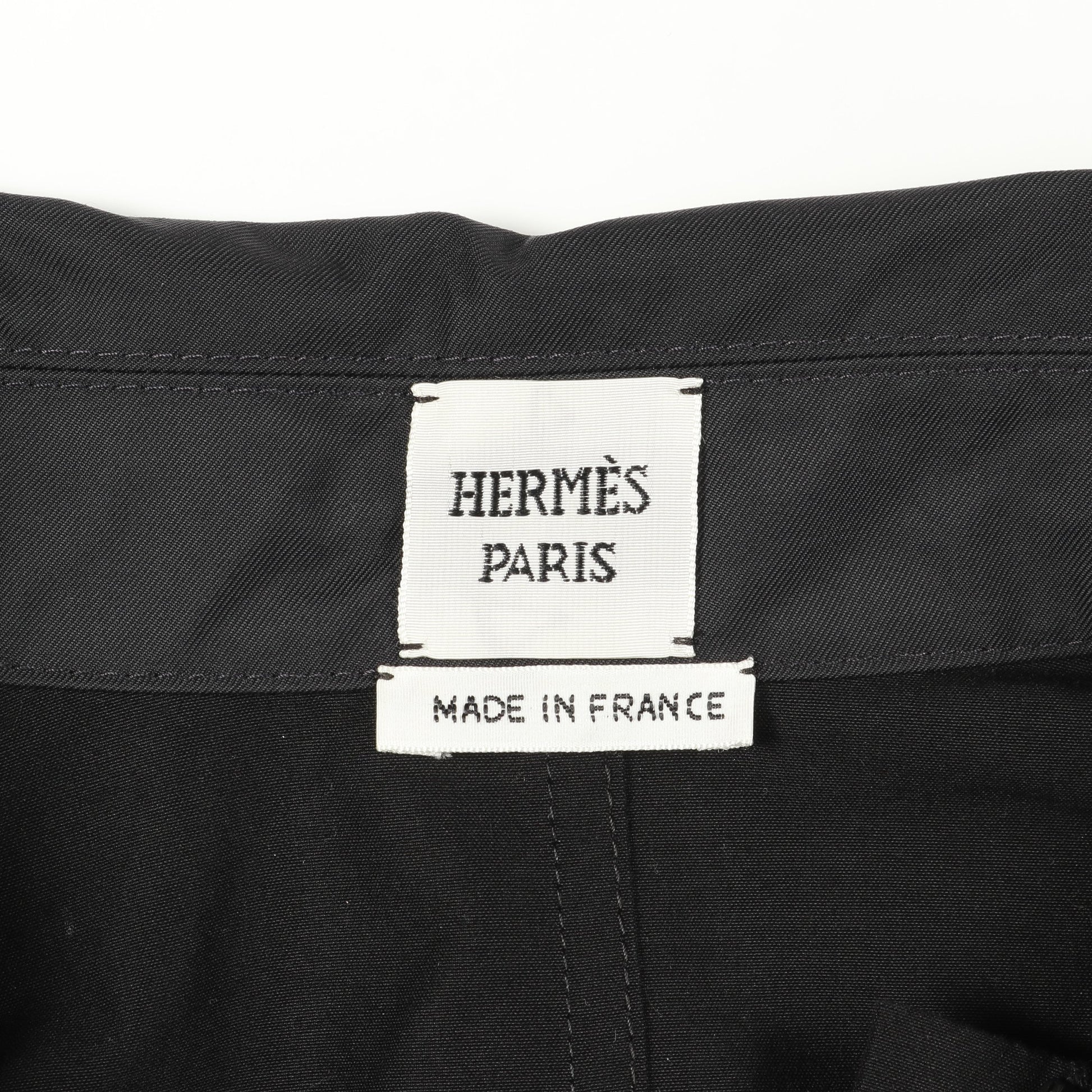 オールインワン 半袖 コットン ブラック ジップアップ エルメス ワンピース HERMES