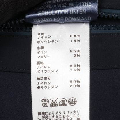 ダウンジャケット ポリアミド ネイビー フード付き エルメス アウター HERMES