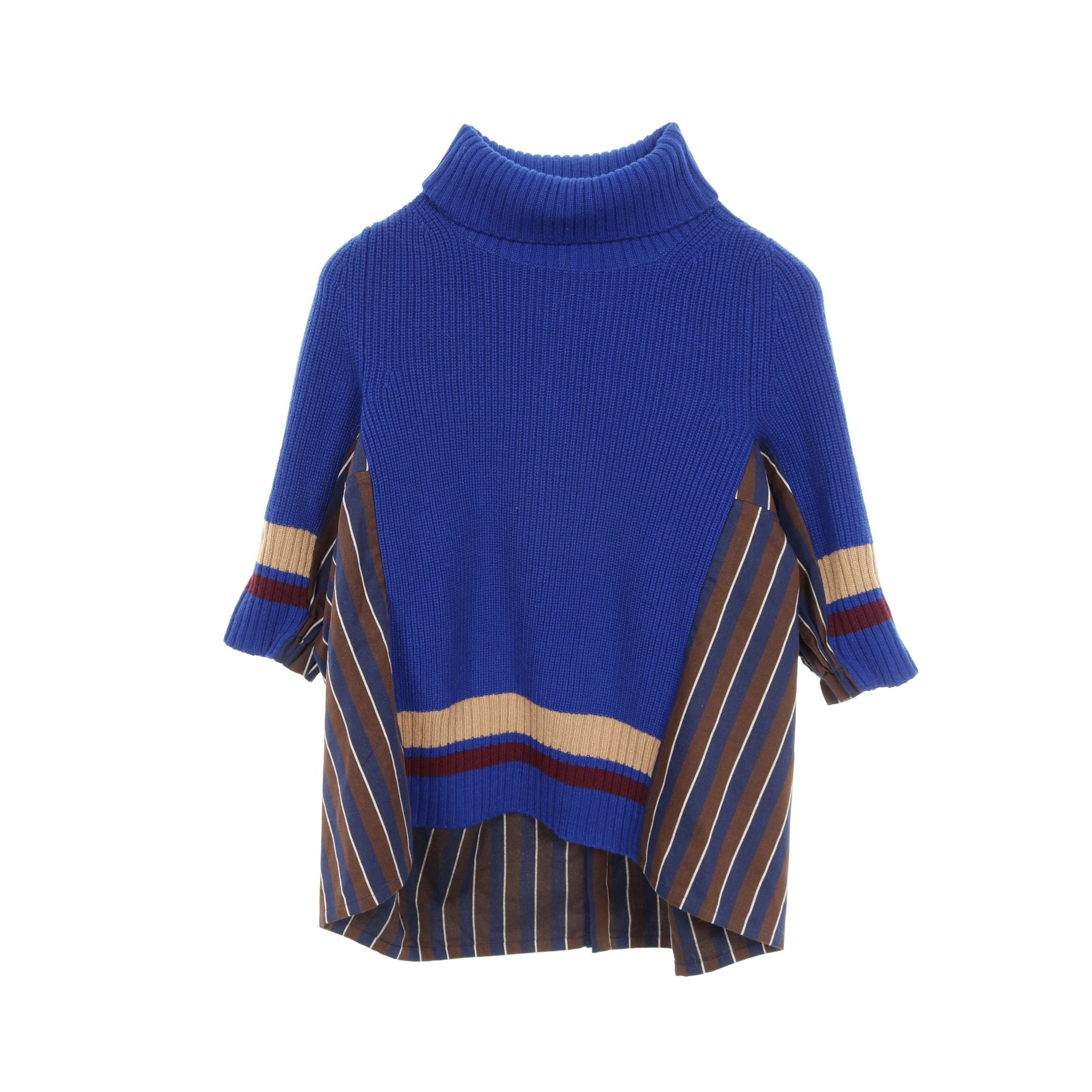 sacai × 10 Corso Como ドッキング ニット タートルネック ストライプ