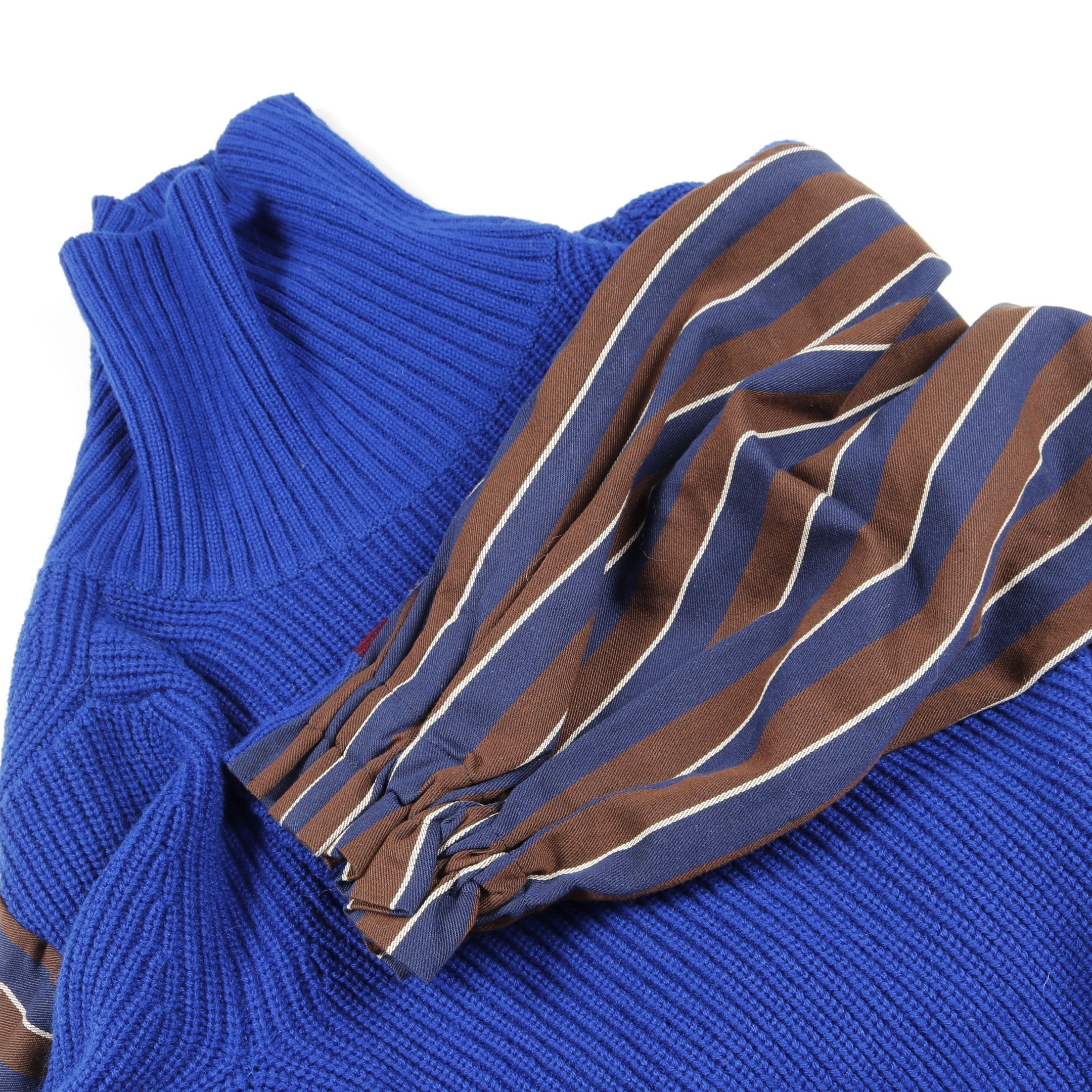sacai × 10 Corso Como ドッキング ニット タートルネック ストライプ