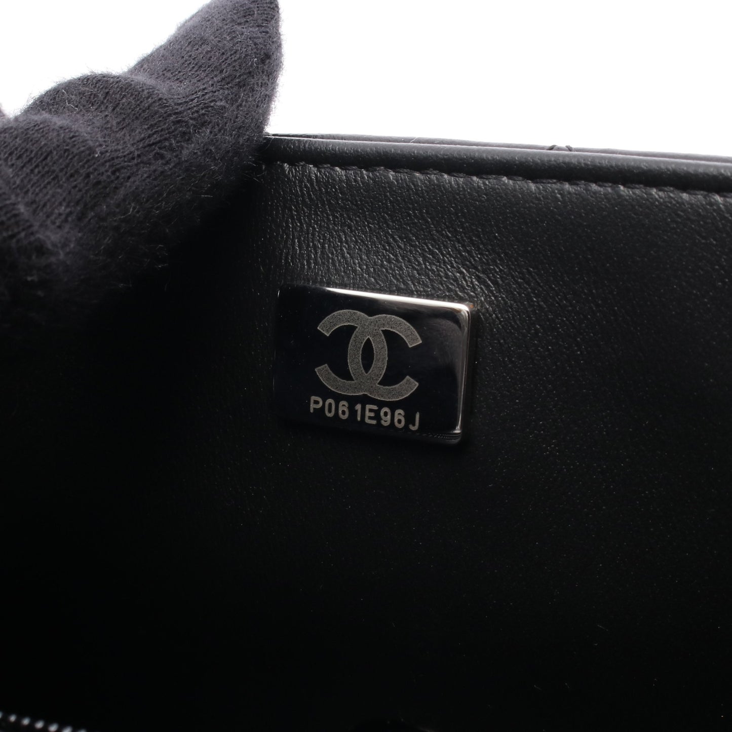 マトラッセ トップハンドル ミニ フラップ チェーンショルダーバッグ レザー ブラック ブラック金具 2WAY シャネル バッグ CHANEL