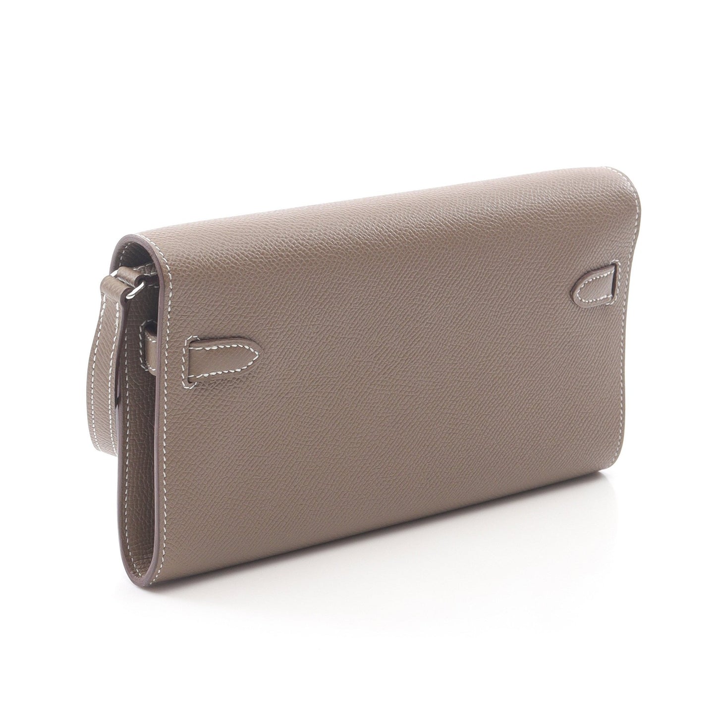 ケリートゥーゴー エトゥープ ショルダーウォレット ヴォーエプソン グレーブラウン シルバー金具 B刻印 エルメス バッグ HERMES