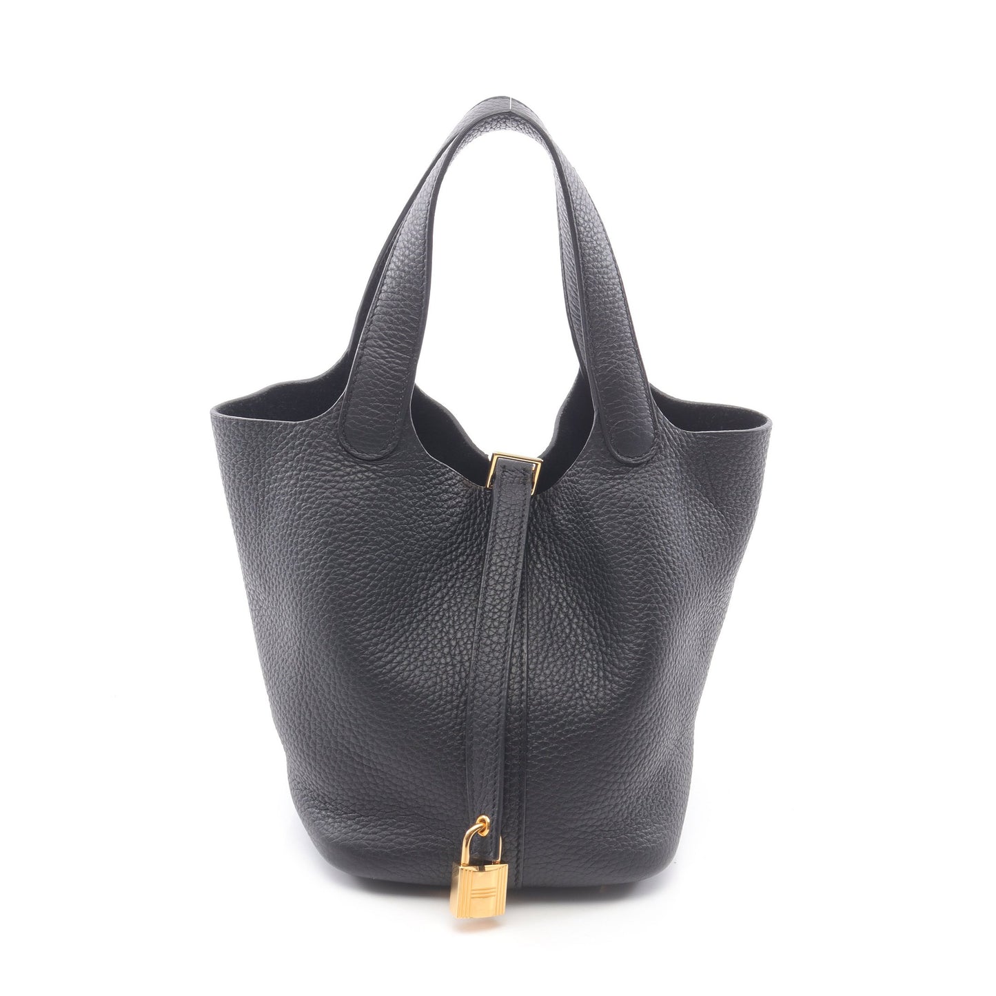 ピコタンロックPM ハンドバッグ トリヨンクレマンス ブラック ゴールド金具 Y刻印 エルメス バッグ HERMES