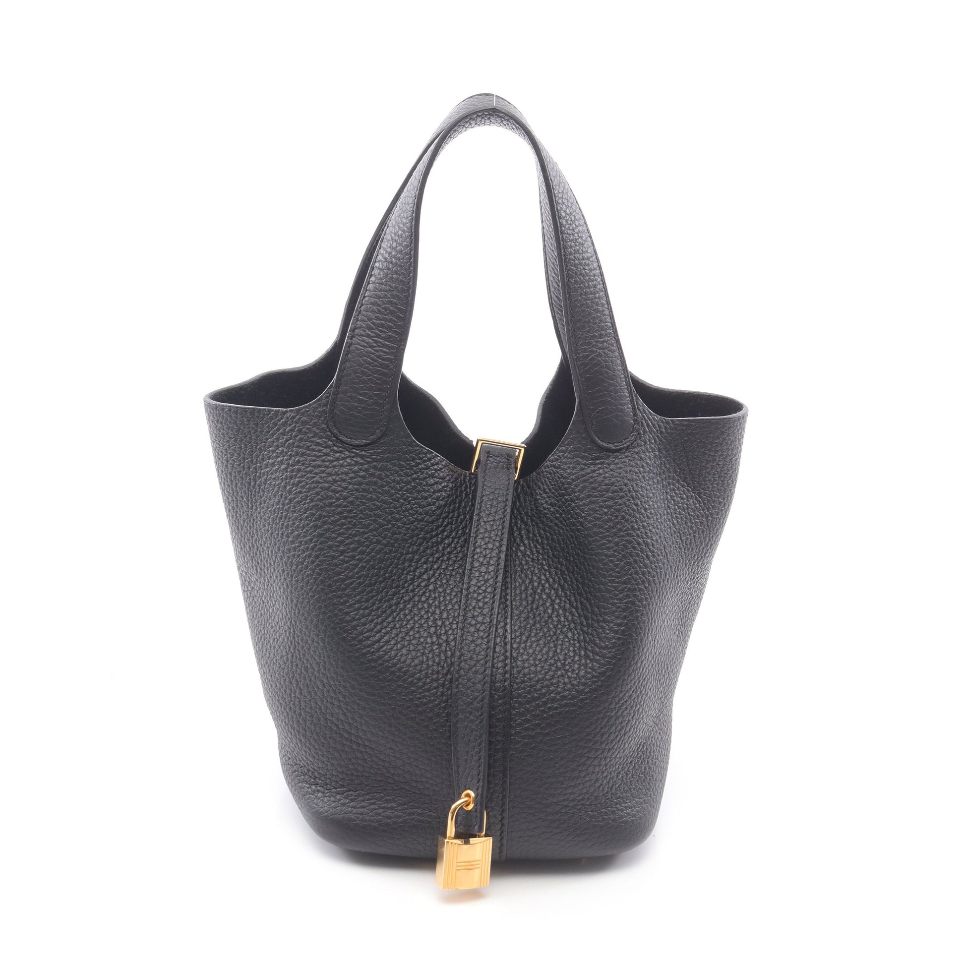 ピコタンロックPM ハンドバッグ トリヨンクレマンス ブラック ゴールド金具 Y刻印 エルメス バッグ HERMES