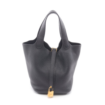 ピコタンロックPM ハンドバッグ トリヨンクレマンス ブラック ゴールド金具 Y刻印 エルメス バッグ HERMES
