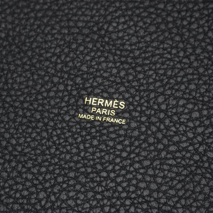 ピコタンロックPM ハンドバッグ トリヨンクレマンス ブラック ゴールド金具 Y刻印 エルメス バッグ HERMES
