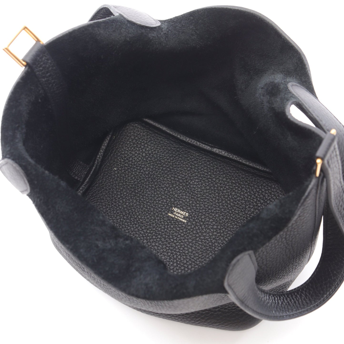 ピコタンロックPM ハンドバッグ トリヨンクレマンス ブラック ゴールド金具 Y刻印 エルメス バッグ HERMES