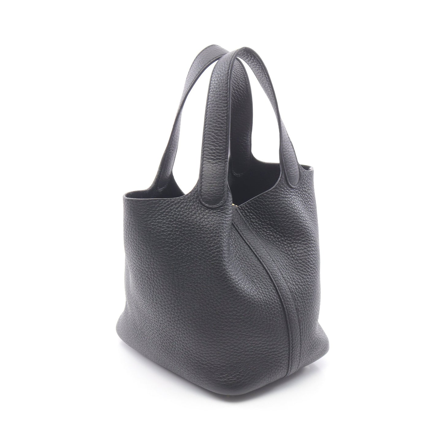 ピコタンロックPM ハンドバッグ トリヨンクレマンス ブラック ゴールド金具 Y刻印 エルメス バッグ HERMES