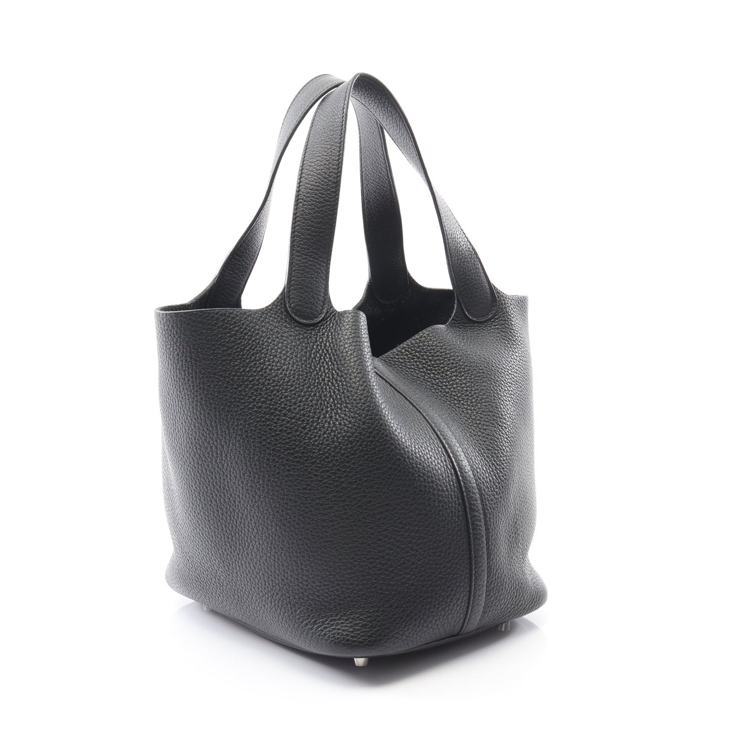 ピコタンロックMM ハンドバッグ トリヨンクレマンス ブラック シルバー金具 A刻印 エルメス バッグ HERMES