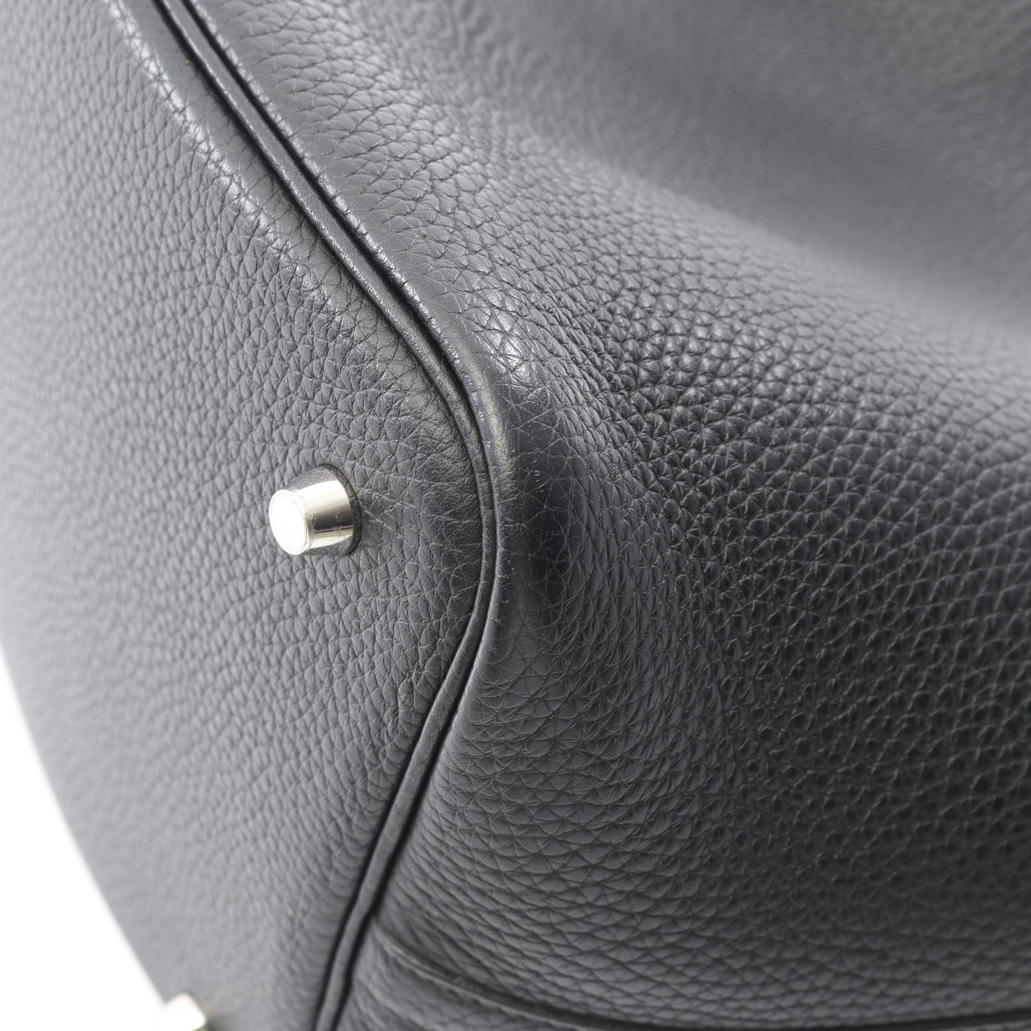 ピコタンロックMM ハンドバッグ トリヨンクレマンス ブラック シルバー金具 A刻印 エルメス バッグ HERMES