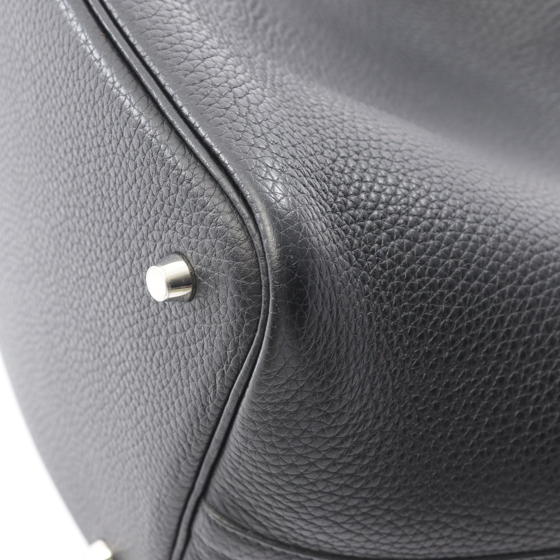 ピコタンロックMM ハンドバッグ トリヨンクレマンス ブラック シルバー金具 A刻印 エルメス バッグ HERMES