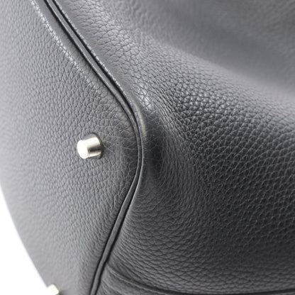 ピコタンロックMM ハンドバッグ トリヨンクレマンス ブラック シルバー金具 A刻印 エルメス バッグ HERMES