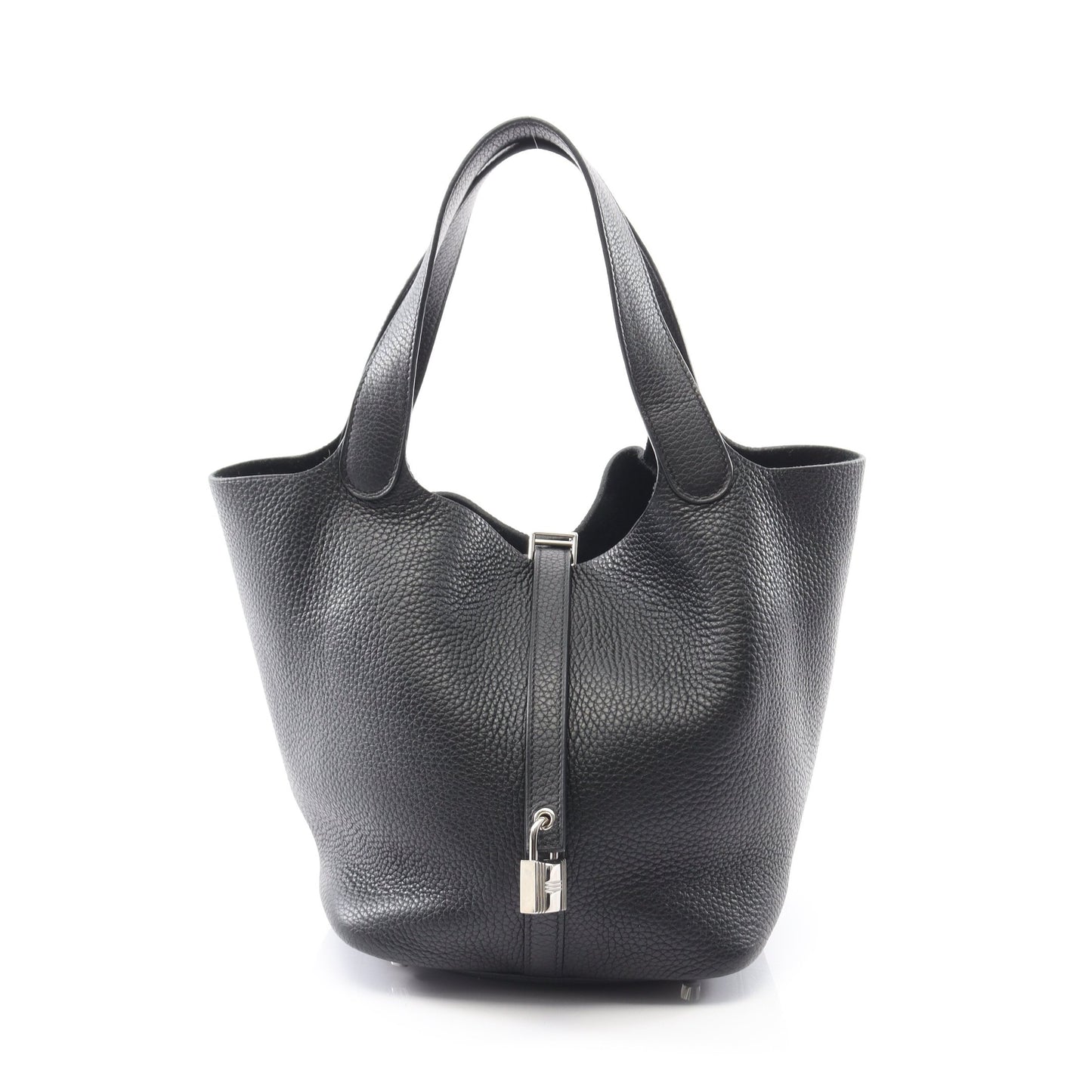 ピコタンロックMM ハンドバッグ トリヨンクレマンス ブラック シルバー金具 A刻印 エルメス バッグ HERMES
