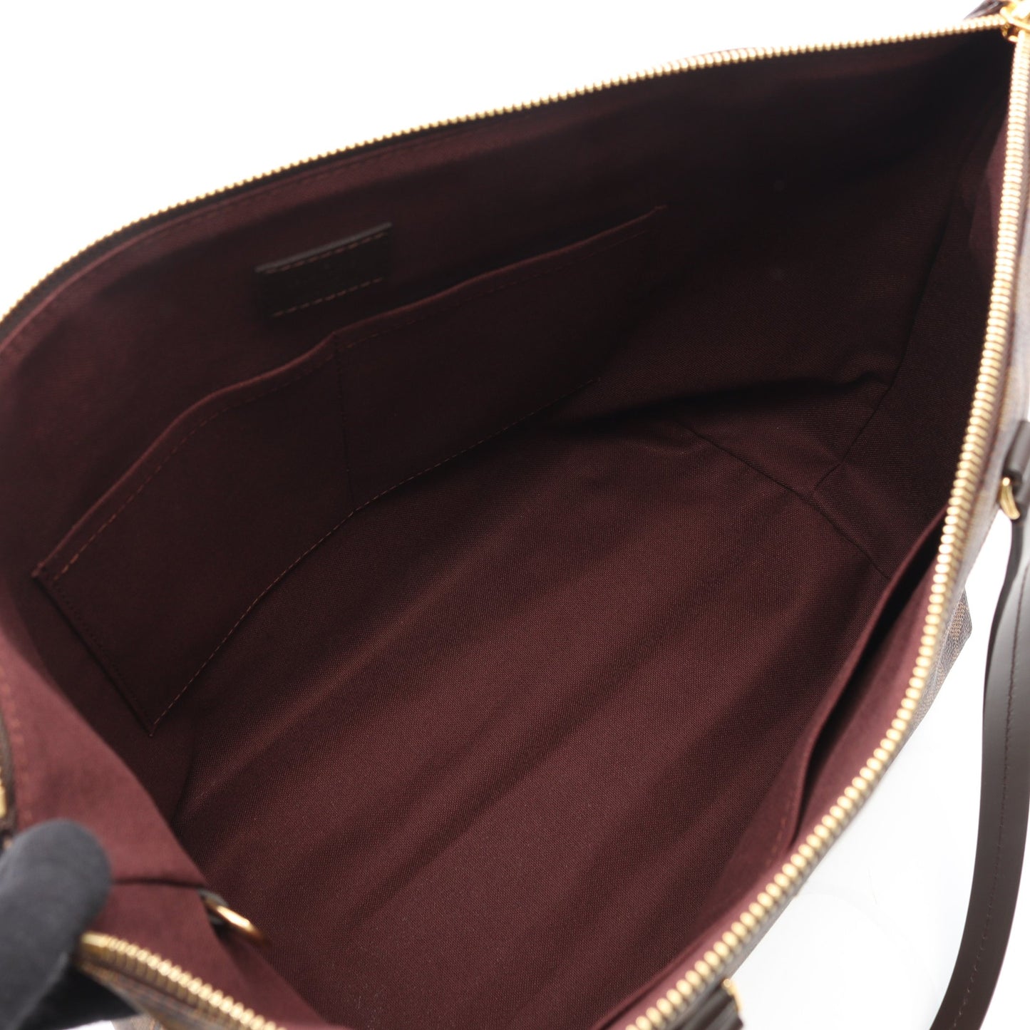 イエナMM ダミエエベヌ ショルダーバッグ トートバッグ PVC レザー ブラウン ルイヴィトン バッグ LOUIS VUITTON