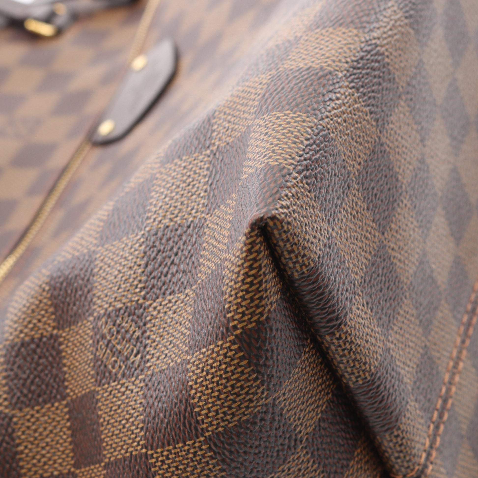 イエナMM ダミエエベヌ ショルダーバッグ トートバッグ PVC レザー ブラウン ルイヴィトン バッグ LOUIS VUITTON