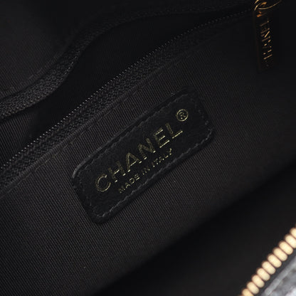 マトラッセ ハンドバッグ ミニボストンバッグ キャビアスキン ブラック ゴールド金具 シャネル バッグ CHANEL