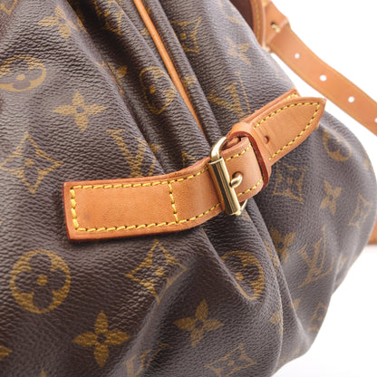 ソミュール35 モノグラム ショルダーバッグ PVC レザー ブラウン ルイヴィトン バッグ LOUIS VUITTON