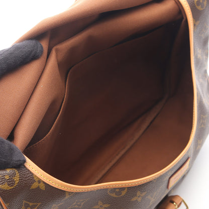 ソミュール35 モノグラム ショルダーバッグ PVC レザー ブラウン ルイヴィトン バッグ LOUIS VUITTON
