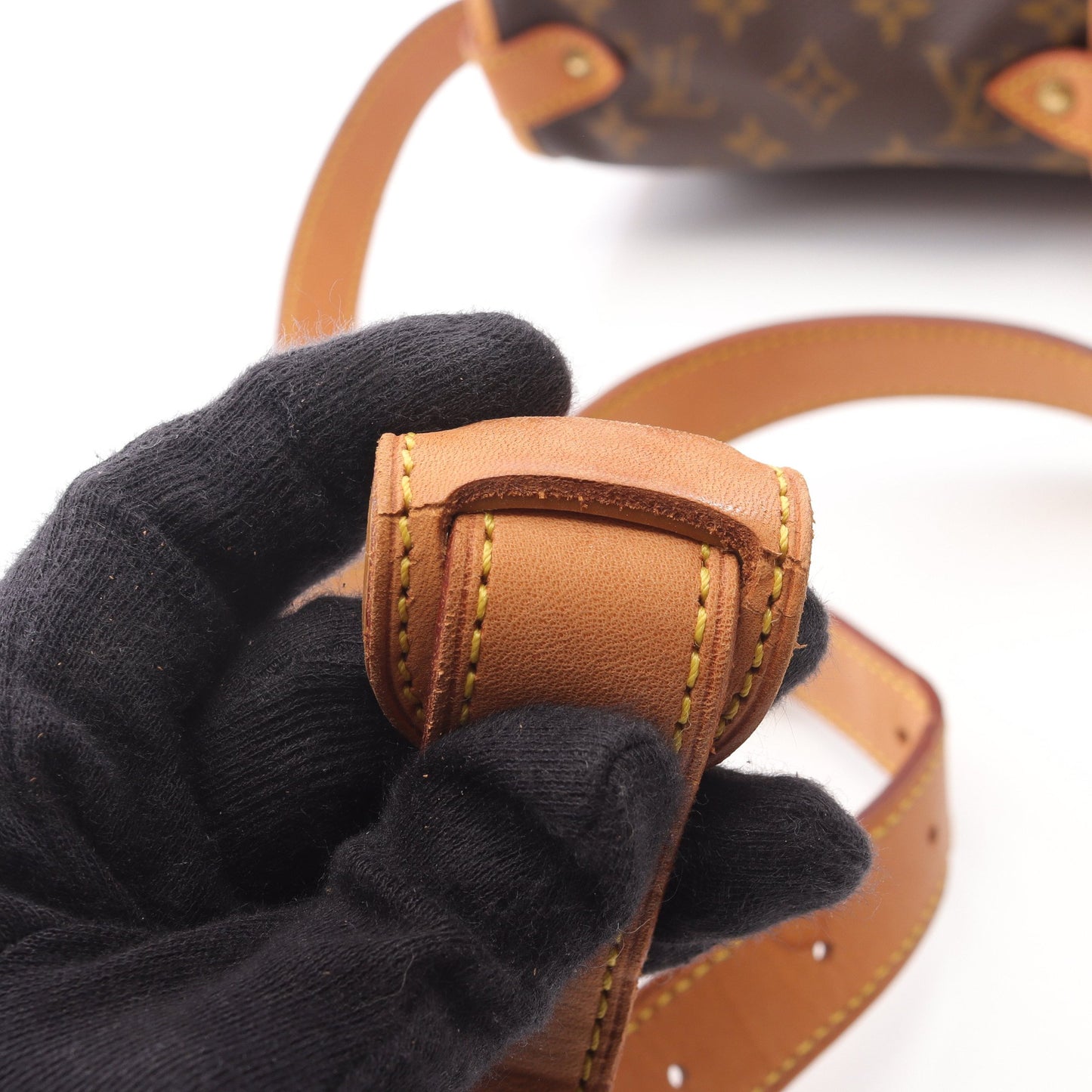 ソミュール35 モノグラム ショルダーバッグ PVC レザー ブラウン ルイヴィトン バッグ LOUIS VUITTON
