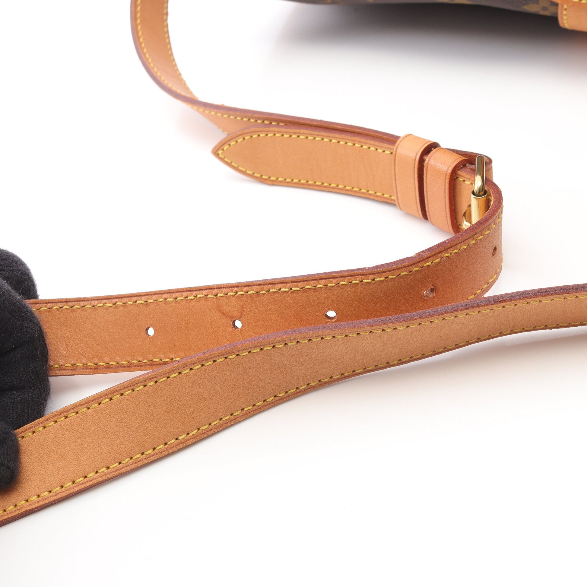 ソミュール35 モノグラム ショルダーバッグ PVC レザー ブラウン ルイヴィトン バッグ LOUIS VUITTON