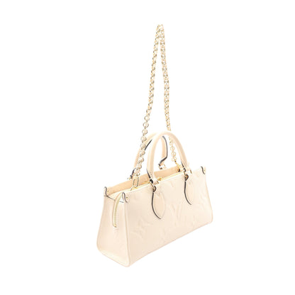 オンザゴー EW モノグラムアンプラント クレーム ハンドバッグ レザー アイボリー 2WAY ルイヴィトン バッグ LOUIS VUITTON