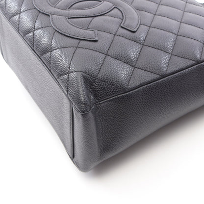 マトラッセ PST チェーンショルダーバッグ チェーントートバッグ キャビアスキン ブラック シルバー金具 シャネル バッグ CHANEL