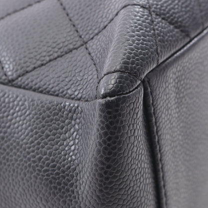 マトラッセ PST チェーンショルダーバッグ チェーントートバッグ キャビアスキン ブラック シルバー金具 シャネル バッグ CHANEL