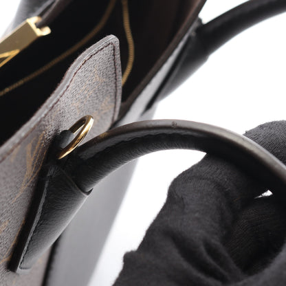 キモノPM モノグラム ノワール ハンドバッグ トートバッグ PVC レザー ブラウン ブラック 2WAY ルイヴィトン バッグ LOUIS VUITTON