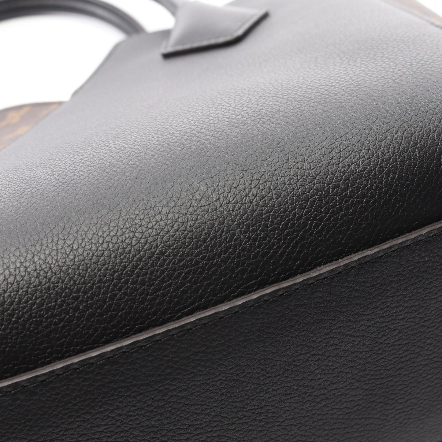 キモノPM モノグラム ノワール ハンドバッグ トートバッグ PVC レザー ブラウン ブラック 2WAY ルイヴィトン バッグ LOUIS VUITTON