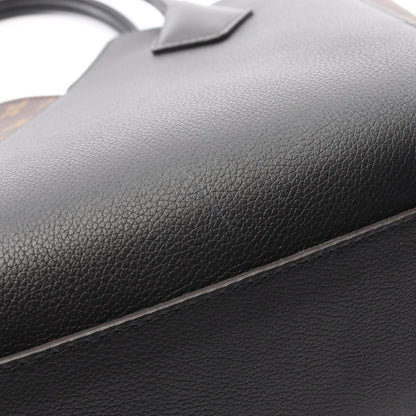 キモノPM モノグラム ノワール ハンドバッグ トートバッグ PVC レザー ブラウン ブラック 2WAY ルイヴィトン バッグ LOUIS VUITTON