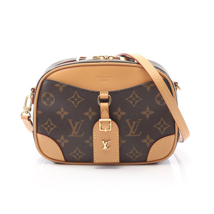 ドーヴィルMINI モノグラム ショルダーバッグ PVC レザー ブラウン ルイヴィトン バッグ LOUIS VUITTON