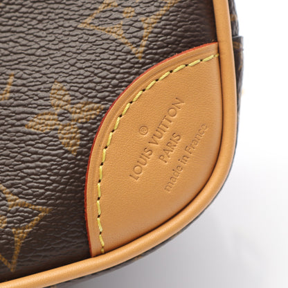ドーヴィルMINI モノグラム ショルダーバッグ PVC レザー ブラウン ルイヴィトン バッグ LOUIS VUITTON