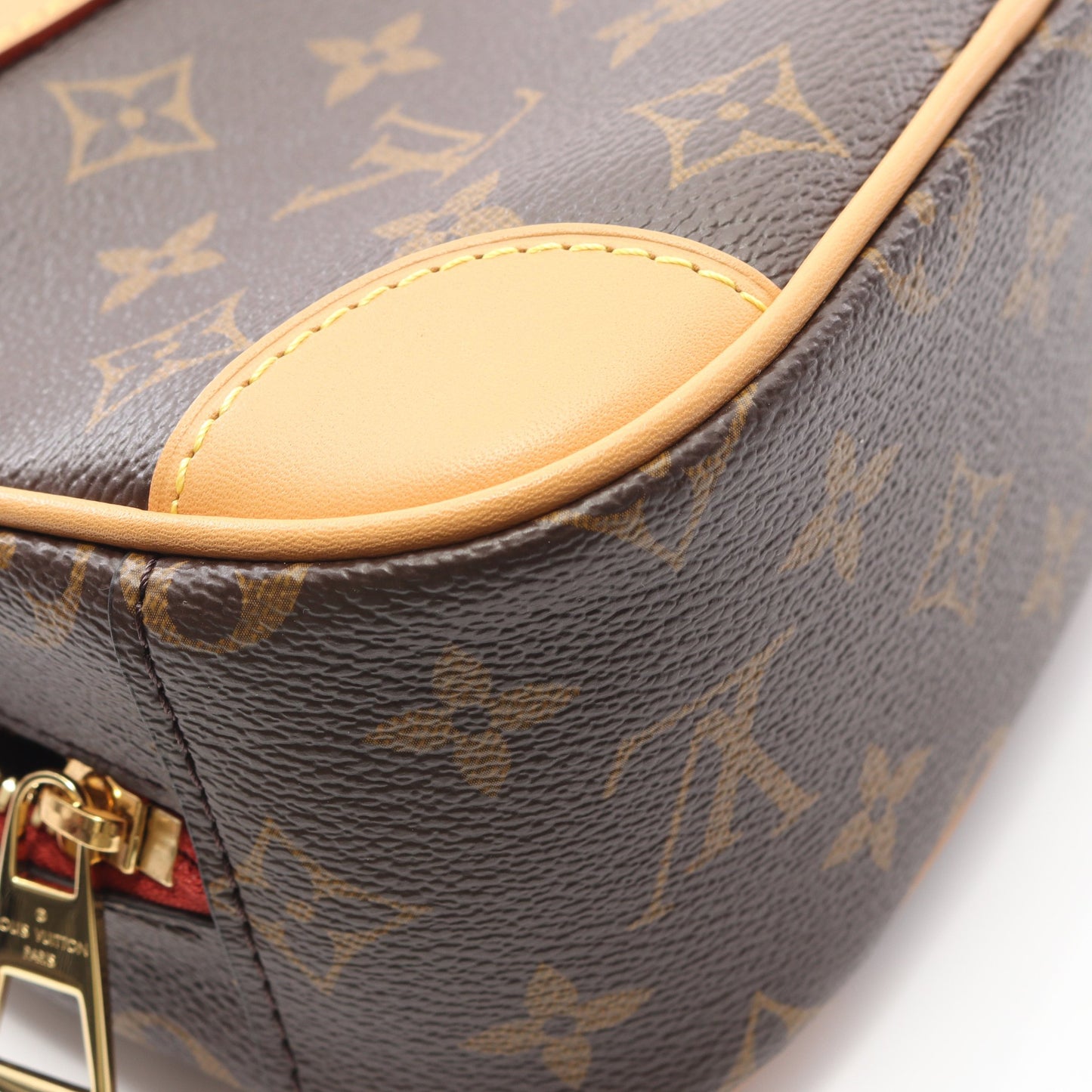 ドーヴィルMINI モノグラム ショルダーバッグ PVC レザー ブラウン ルイヴィトン バッグ LOUIS VUITTON