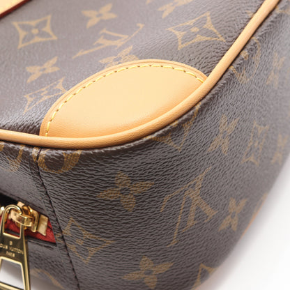 ドーヴィルMINI モノグラム ショルダーバッグ PVC レザー ブラウン ルイヴィトン バッグ LOUIS VUITTON