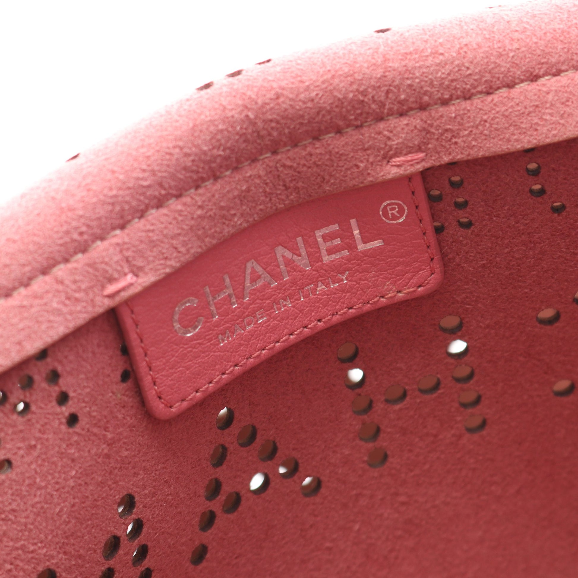 ココマーク Wチェーンショルダーバッグ レザー ピンクベージュ シルバー金具 シャネル バッグ CHANEL