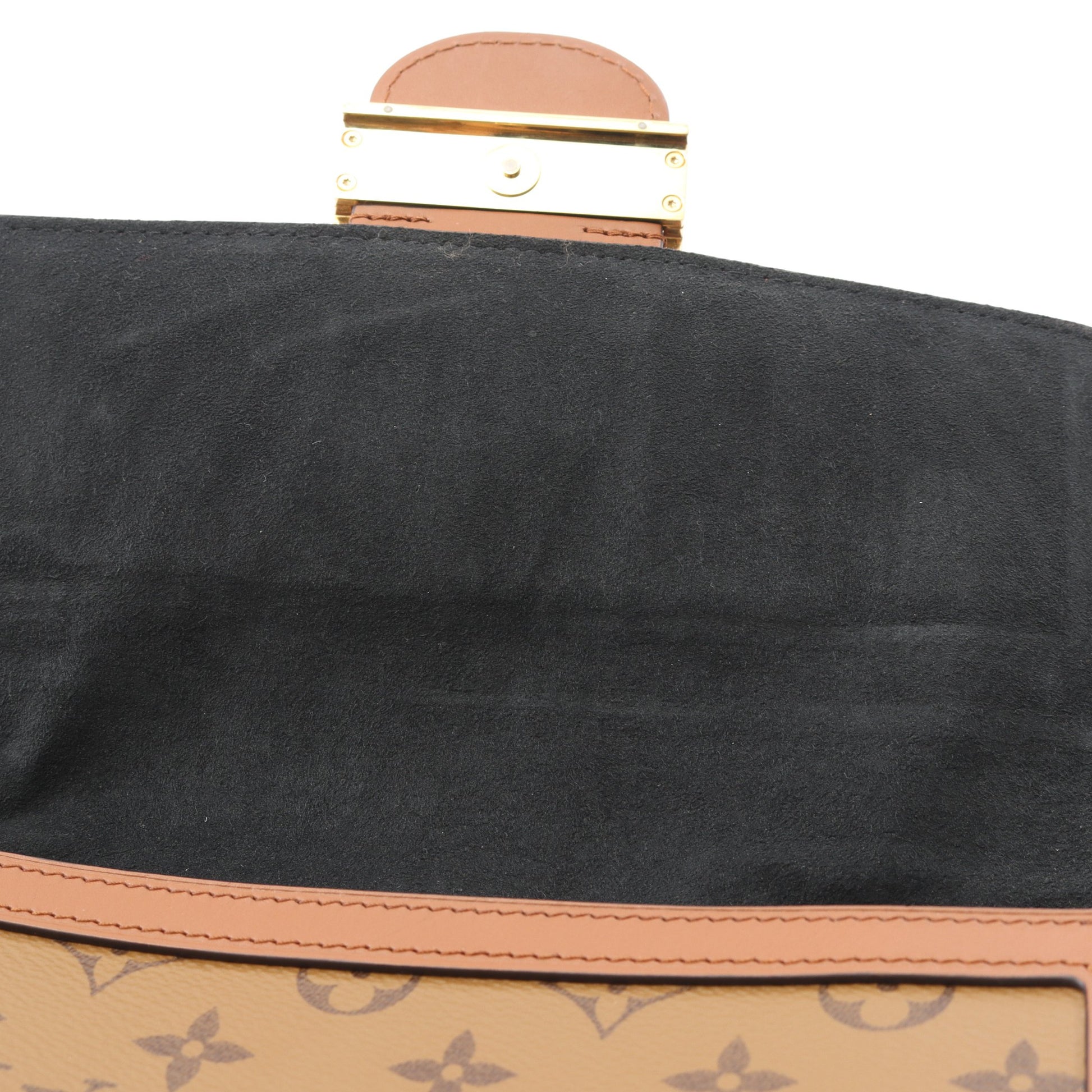 ドーフィーヌMM モノグラムリバース チェーンショルダーバッグ PVC レザー ブラウン 2WAY ルイヴィトン バッグ LOUIS VUITTON