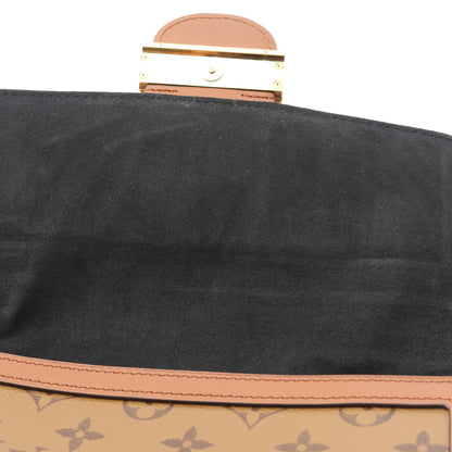 ドーフィーヌMM モノグラムリバース チェーンショルダーバッグ PVC レザー ブラウン 2WAY ルイヴィトン バッグ LOUIS VUITTON