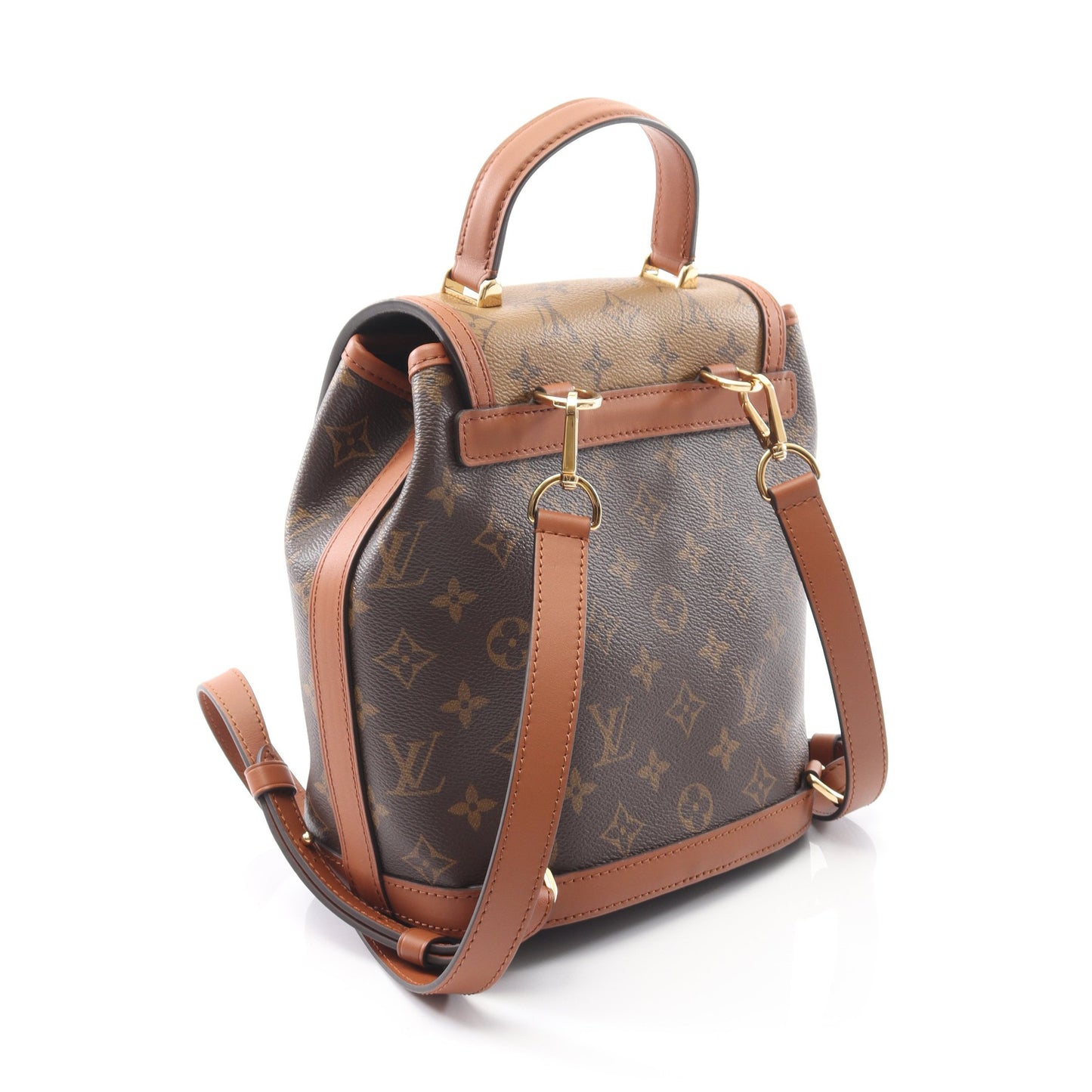 ドーフィーヌ バックパック モノグラムリバース バックパック リュックサック PVC レザー ブラウン ルイヴィトン バッグ LOUIS VUITTON