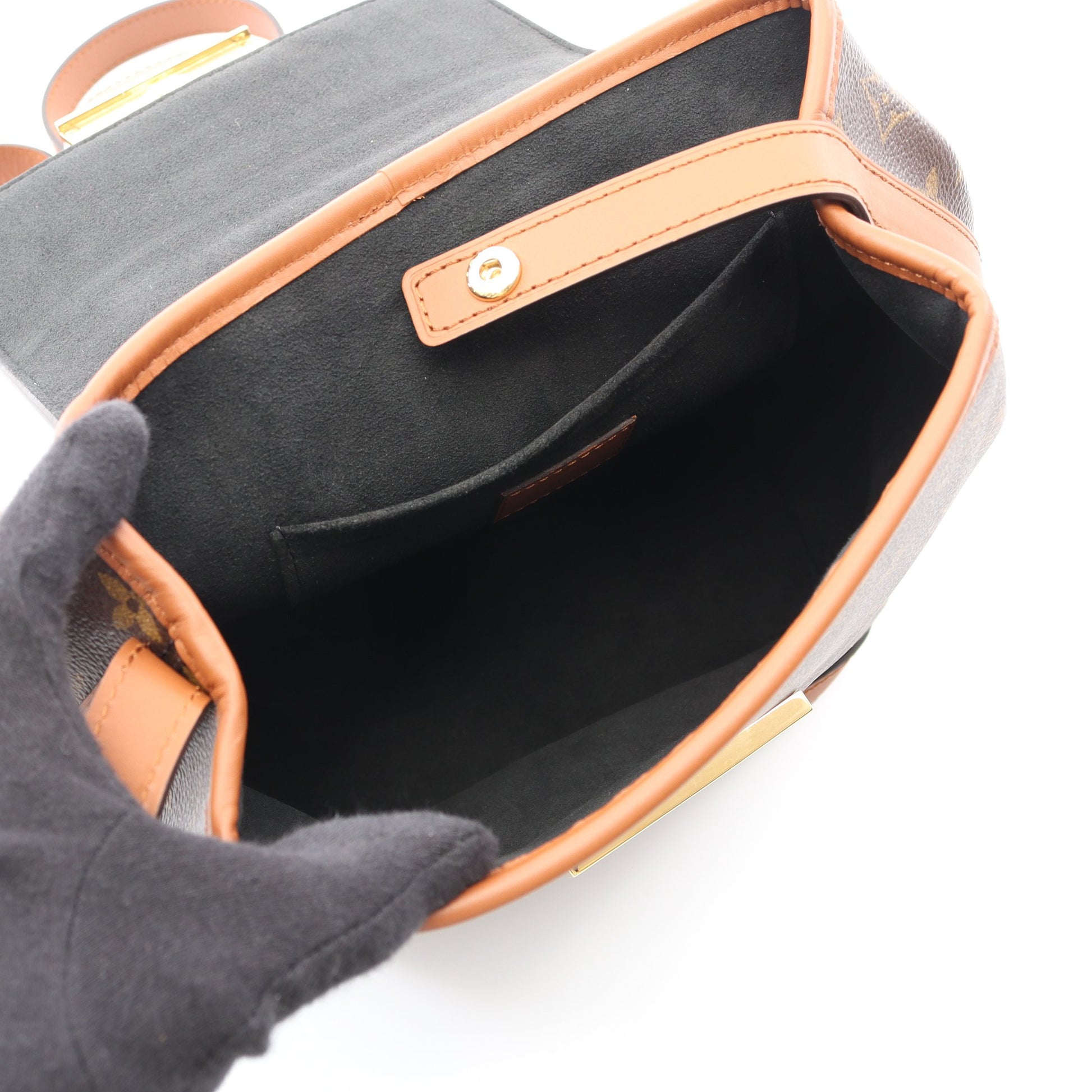 ドーフィーヌ バックパック モノグラムリバース バックパック リュックサック PVC レザー ブラウン ルイヴィトン バッグ LOUIS VUITTON