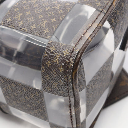 キーポル バンドリエール 25 モノグラムチェス ハンドバッグ PVC ブラウン クリア 2WAY ルイヴィトン バッグ LOUIS VUITTON