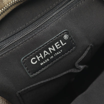 マトラッセ バックパック リュックサック レザー カーキブラウン アンティークシルバー金具 シャネル バッグ CHANEL