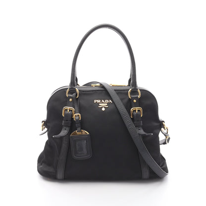 TESSUTO SAFFIANO ハンドバッグ ナイロン サフィアーノレザー ブラック 2WAY プラダ バッグ PRADA