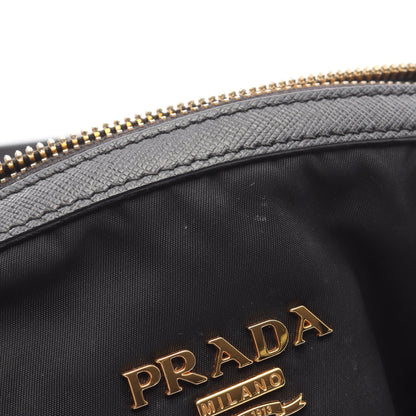 TESSUTO SAFFIANO ハンドバッグ ナイロン サフィアーノレザー ブラック 2WAY プラダ バッグ PRADA