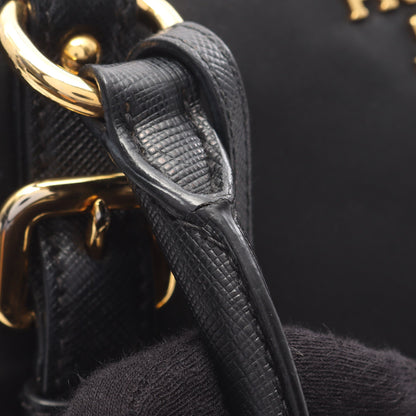 TESSUTO SAFFIANO ハンドバッグ ナイロン サフィアーノレザー ブラック 2WAY プラダ バッグ PRADA