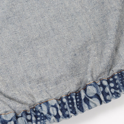 LV × YK オールオーバーパンプキンドット ジップアップ デニムジャケット コットン ブルー 草間彌生 23AW ルイヴィトン アウター LOUIS VUITTON