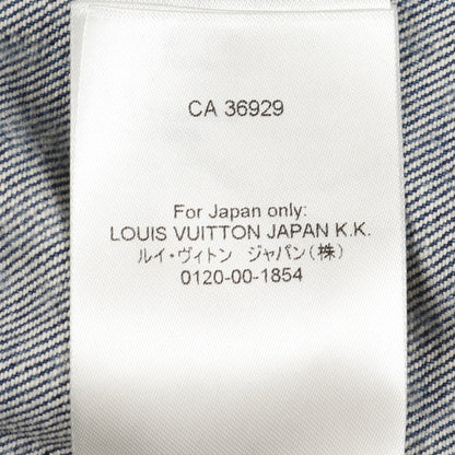 LV × YK オールオーバーパンプキンドット ジップアップ デニムジャケット コットン ブルー 草間彌生 23AW ルイヴィトン アウター LOUIS VUITTON