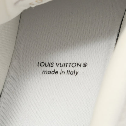 LOUIS VUITTON × 草間彌生 LVトレイナーライン インフィニティドット スニーカー レザー ホワイト イエロー ルイヴィトン シューズ LOUIS VUITTON